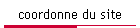 coordonne du site
