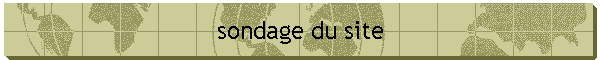 sondage du site