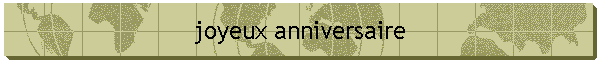 joyeux anniversaire